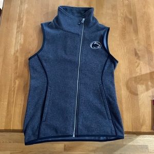 Women’s Penn State XS Cutter & Buck Navy Full zip vest